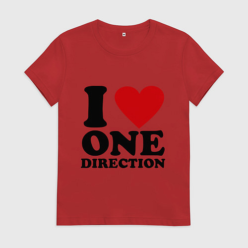 Женская футболка I love one direction / Красный – фото 1