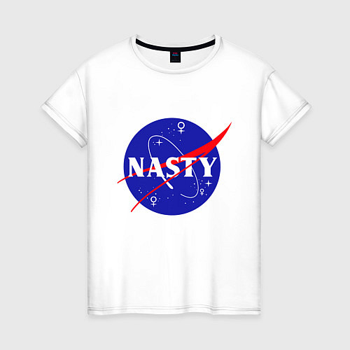 Женская футболка Nasty NASA / Белый – фото 1