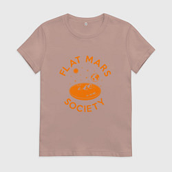 Женская футболка Flat Mars Society