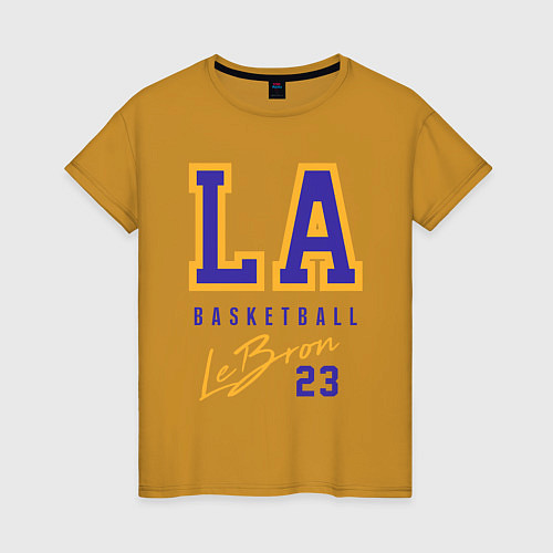 Женская футболка Lebron 23: Los Angeles / Горчичный – фото 1