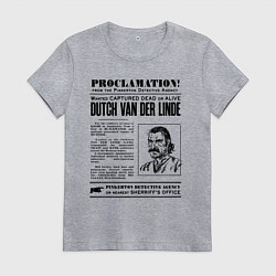 Женская футболка RDR II: Proclamation
