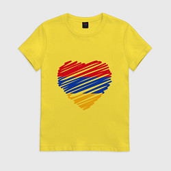 Женская футболка Сердце Армении