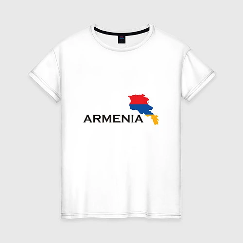 Женская футболка Armenia / Белый – фото 1