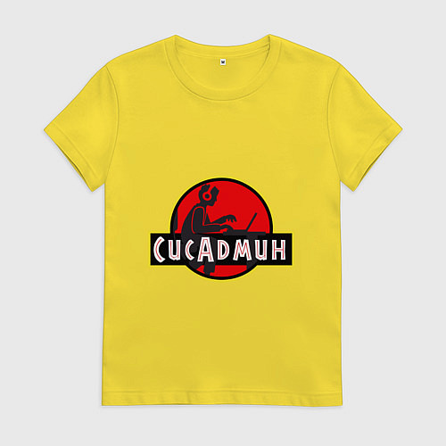 Женская футболка Парк Сисадмина / Желтый – фото 1