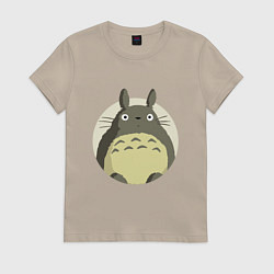 Женская футболка Тоторо удивленный