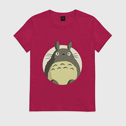 Женская футболка Тоторо удивленный