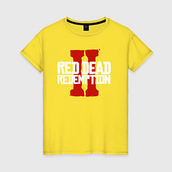 Футболка хлопковая женская RDR II, цвет: желтый