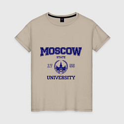 Женская футболка MGU Moscow University