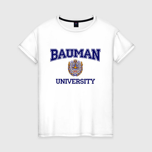 Женская футболка BAUMAN University / Белый – фото 1