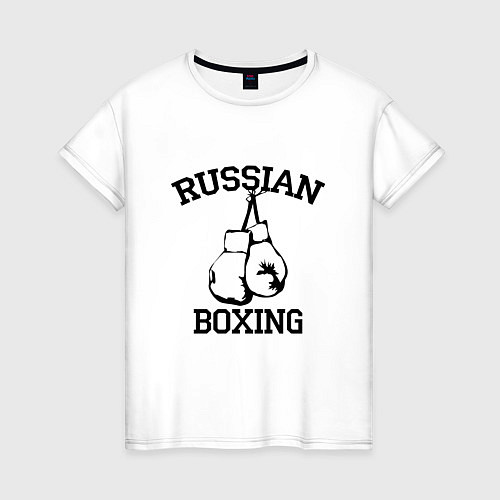 Женская футболка Russian Boxing / Белый – фото 1