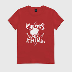 Футболка хлопковая женская Cypress Hill, цвет: красный