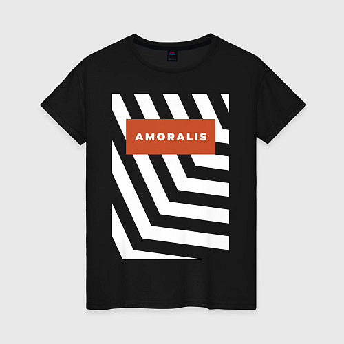 Женская футболка Amoralis Zebralis / Черный – фото 1