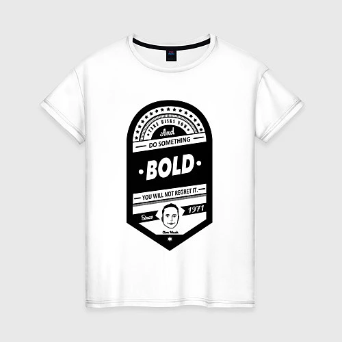 Женская футболка Elon Musk: Since 1971 / Белый – фото 1