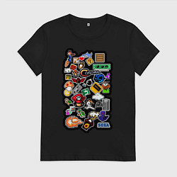 Женская футболка Стикеры 8бит