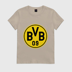 Футболка хлопковая женская BVB 09, цвет: миндальный