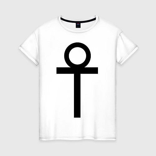 Женская футболка Анкх / Белый – фото 1