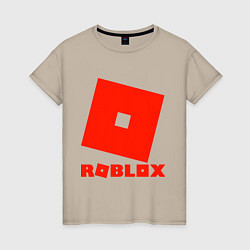 Женская футболка Roblox Logo