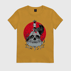 Женская футболка Ворон