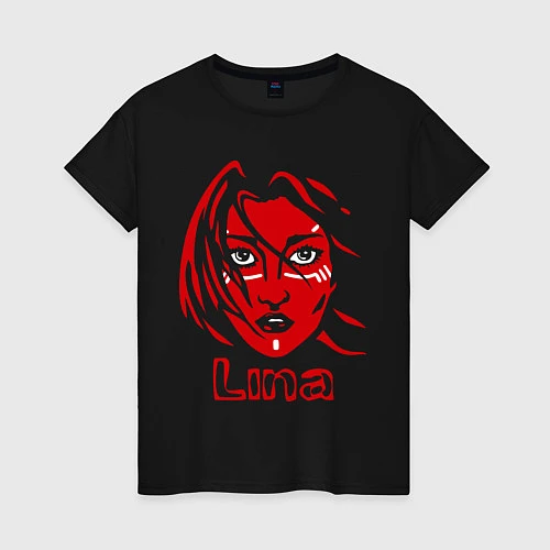 Женская футболка Dota 2: Lina / Черный – фото 1