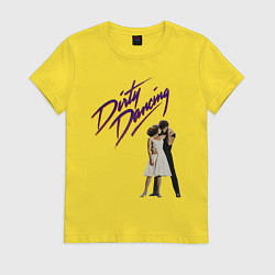 Футболка хлопковая женская Dirty Dancing, цвет: желтый