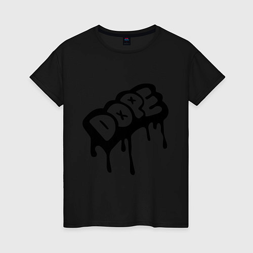 Женская футболка Dope Liquid / Черный – фото 1