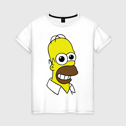 Женская футболка Гомер под допингом / Белый – фото 1