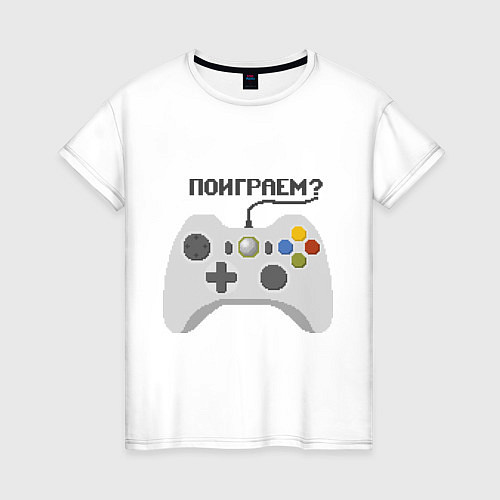 Женская футболка Поиграем / Белый – фото 1