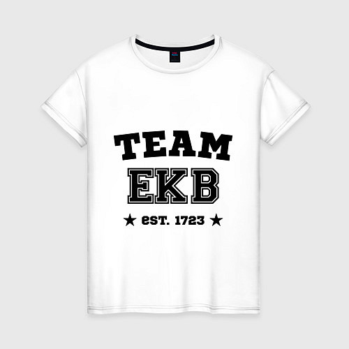Женская футболка Team EKB est. 1723 / Белый – фото 1