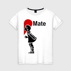 Футболка хлопковая женская Soul Mate: Girl, цвет: белый