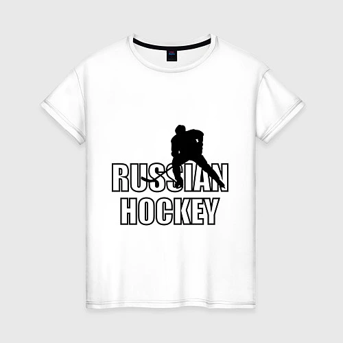 Женская футболка Russian hockey / Белый – фото 1