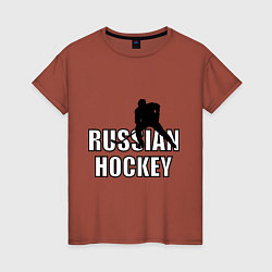 Женская футболка Russian hockey