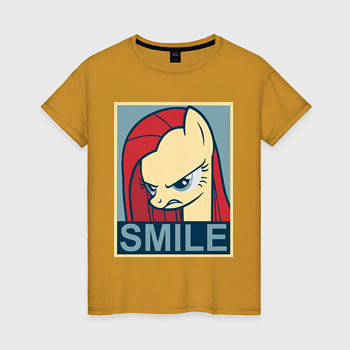 Женская футболка MLP: Smile / Горчичный – фото 1