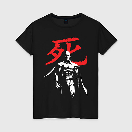 Женская футболка Saitama Hero / Черный – фото 1