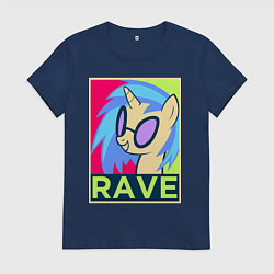 Женская футболка DJ Pon-3 RAVE