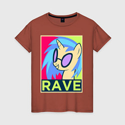 Женская футболка DJ Pon-3 RAVE