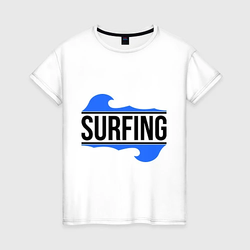 Женская футболка Surfing / Белый – фото 1