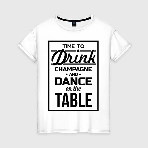 Женская футболка Time to Drink / Белый – фото 1