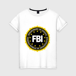 Женская футболка FBI Departament