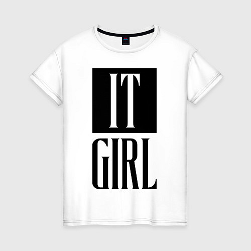 Женская футболка It Girl / Белый – фото 1