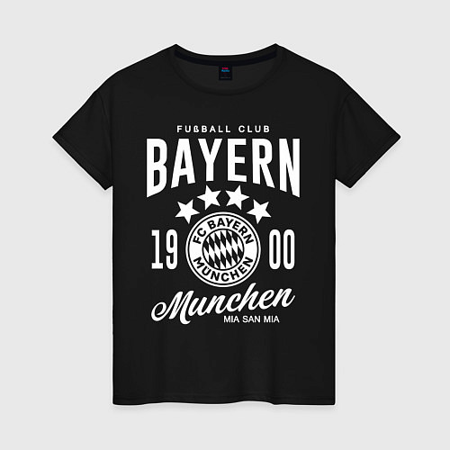 Женская футболка Bayern Munchen 1900 / Черный – фото 1