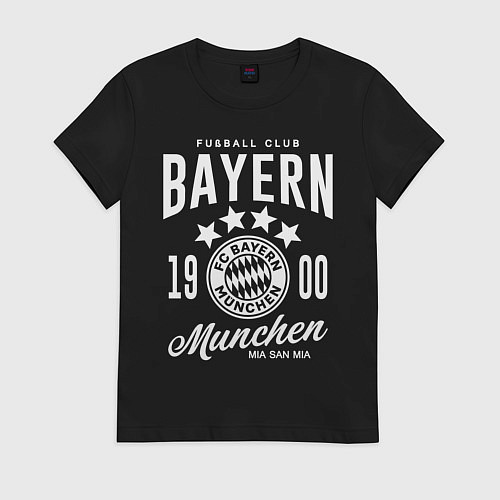 Женская футболка Bayern Munchen 1900 / Черный – фото 1