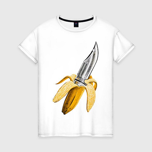 Женская футболка Banana Knife / Белый – фото 1