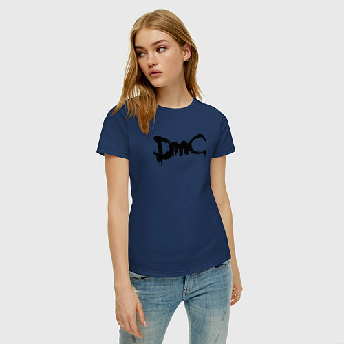 Женская футболка DMC / Тёмно-синий – фото 3