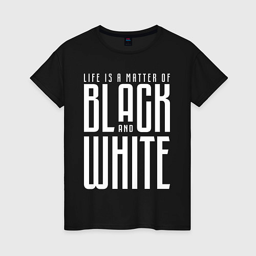 Женская футболка Juventus: Black & White / Черный – фото 1