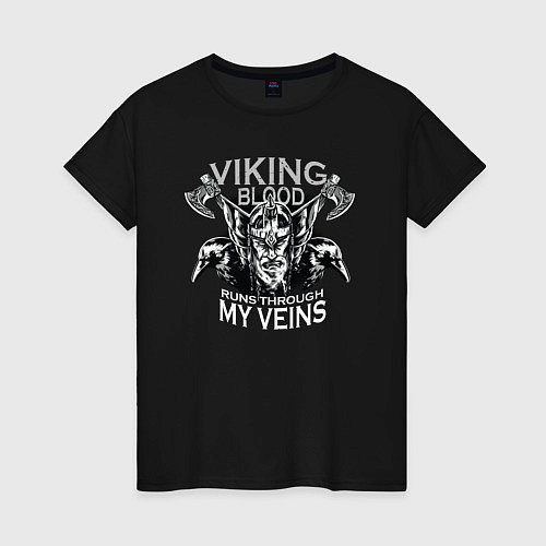 Женская футболка Viking Blood / Черный – фото 1