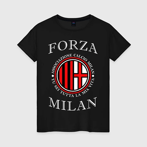 Женская футболка Forza Milan / Черный – фото 1