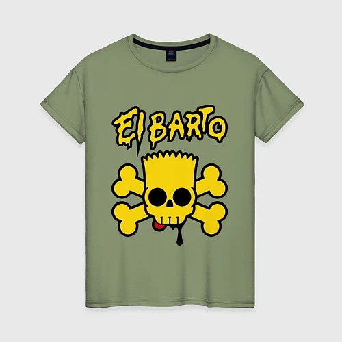 Женская футболка El Barto / Авокадо – фото 1