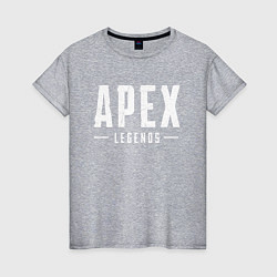 Футболка хлопковая женская Apex Legends, цвет: меланж