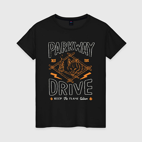 Женская футболка Parkway Drive: Keep the flame alive / Черный – фото 1