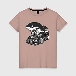 Женская футболка Акула на Тойоте